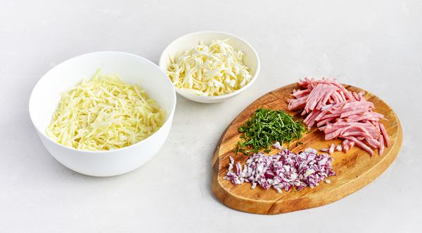 Салат с капустой и плавленым сыром